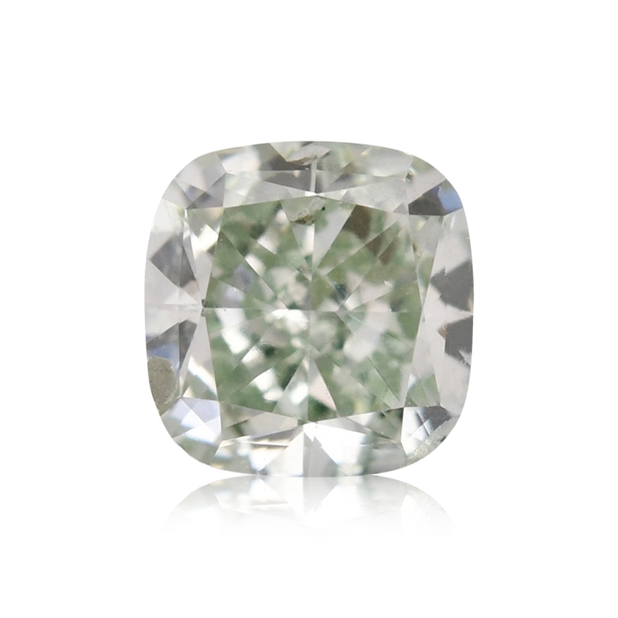 0.27 Karat Fancy Yellowish Green Kissenschliff Diamant SI2 GIA