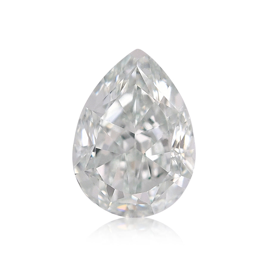 0.31 Carat Fancy Light Bluish Green Pear Diamond VS1 GIA