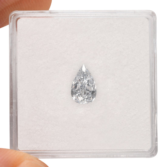 0.63 Carat Fancy Light Blue Pear Diamond SI2 GIA