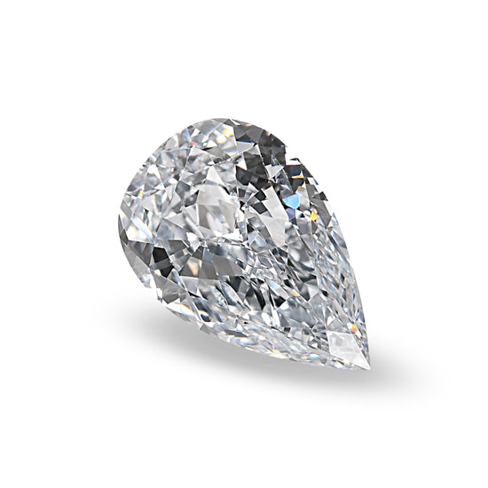 0.63 Carat Fancy Light Blue Pear Diamond SI2 GIA