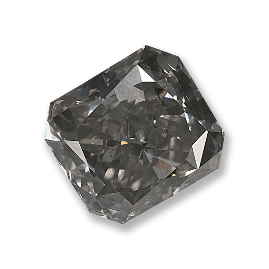 2.51 Carat Fancy Gray Radiant Diamond (I1) GIA