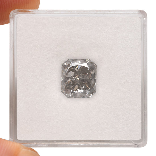 2.51 Carat Fancy Gray Radiant Diamond (I1) GIA