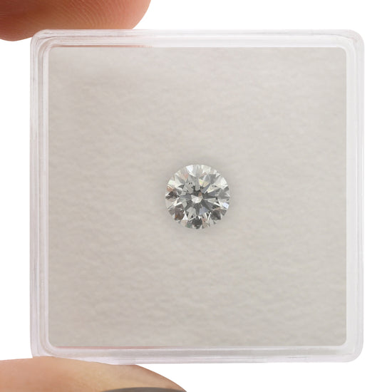 0.61 Carat Very Light Blue Round Brilliant Diamond SI2 GIA