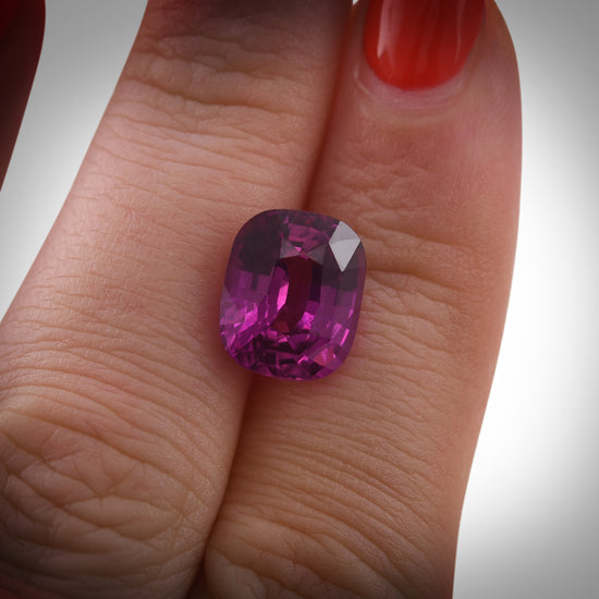6.03 Carat Pink MADAGASCAR Cushion Sapphire CD