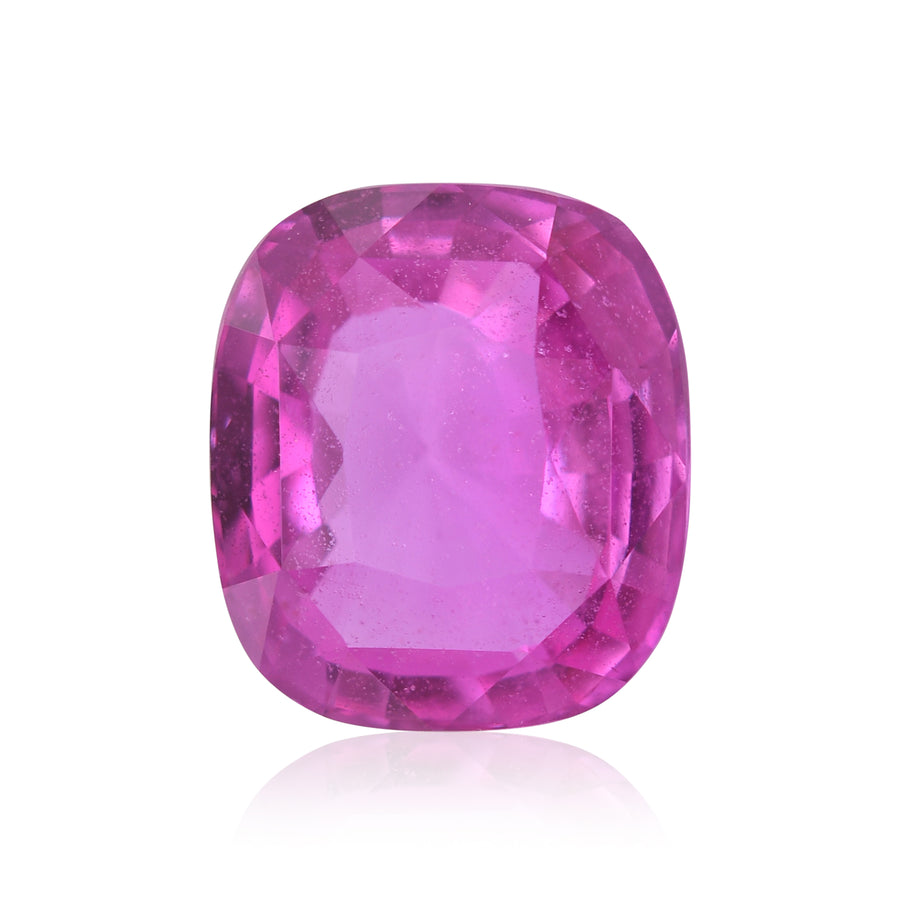 Zaffiro rosa Madagascar taglio cuscino da 6,03 carati, certificato GIA