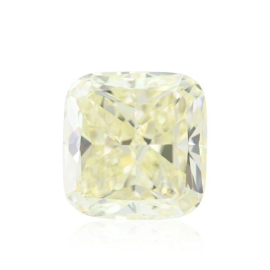6.03 Carat Light Yellow Cushion Diamond VS2 GIA