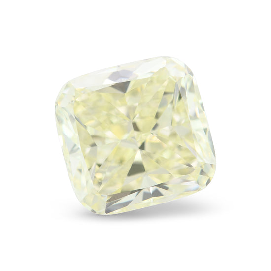 6.03 Carat Light Yellow Cushion Diamond VS2 GIA