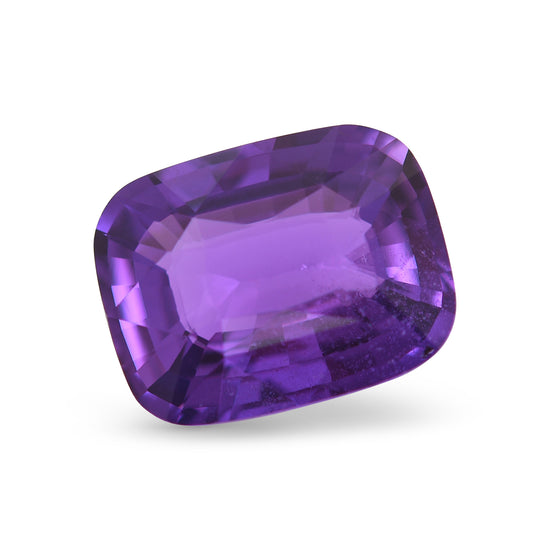 6.04 Carat Purple MADAGASCAR Cushion Sapphire SSEF No Heat