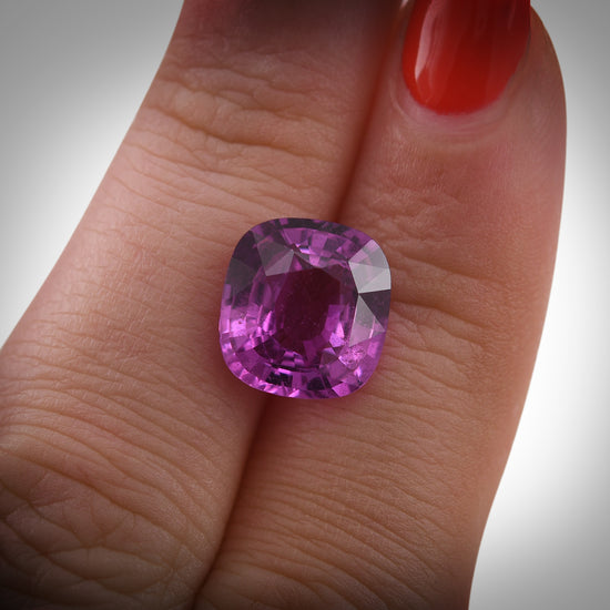 6.08 Carat Pink MADAGASCAR Cushion Sapphire AGL