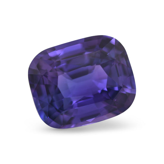 6.14 Carat Purple MADAGASCAR Cushion Sapphire AGL