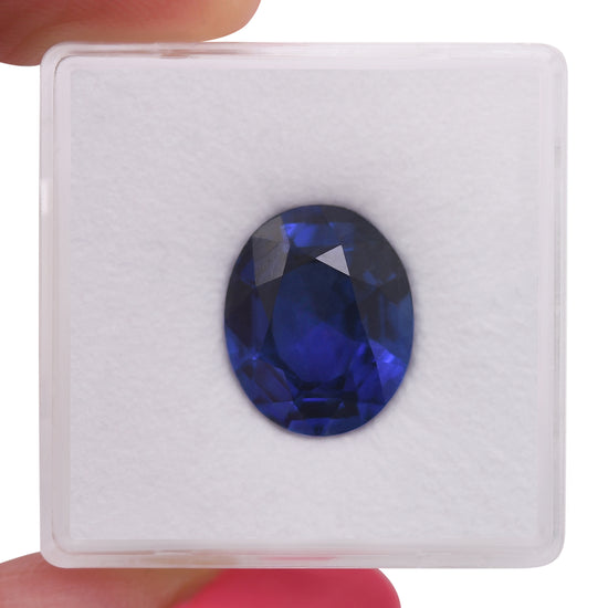6.16 Carat Blue SRI LANKAN Oval Sapphire CD