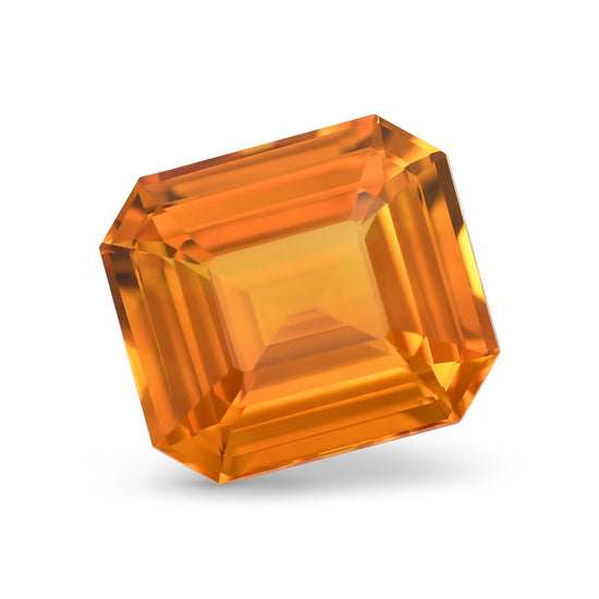 6.19 Carat Orange SRI LANKAN Emerald Sapphire GIA