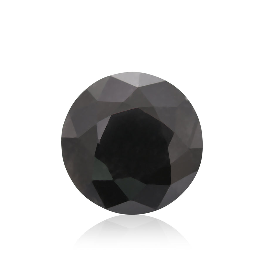 6,20 Karat natürlicher schwarzer runder Diamant (Fancy Black) GIA