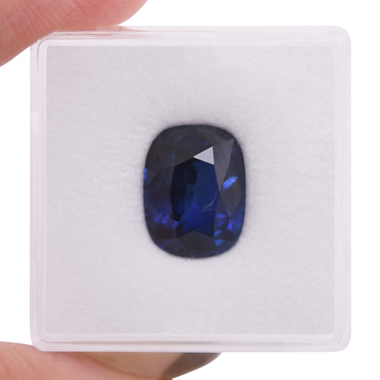 6.29 Carat Blue MADAGASCAR Cushion Sapphire AGL