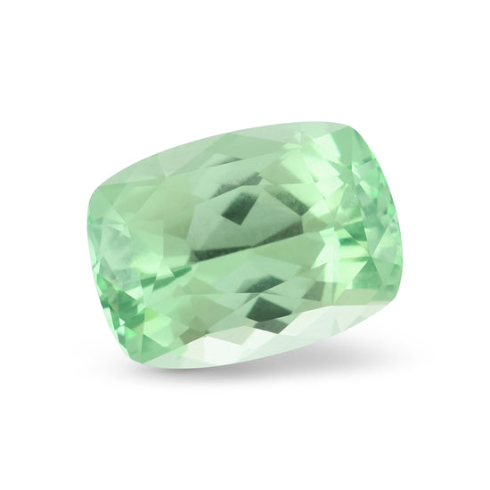 6.51 Carat Green Cushion Grossular Garnet GWLAB