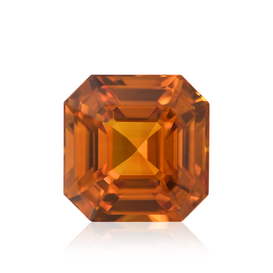 6.54 Carat Orange SRI LANKAN Emerald Sapphire GIA