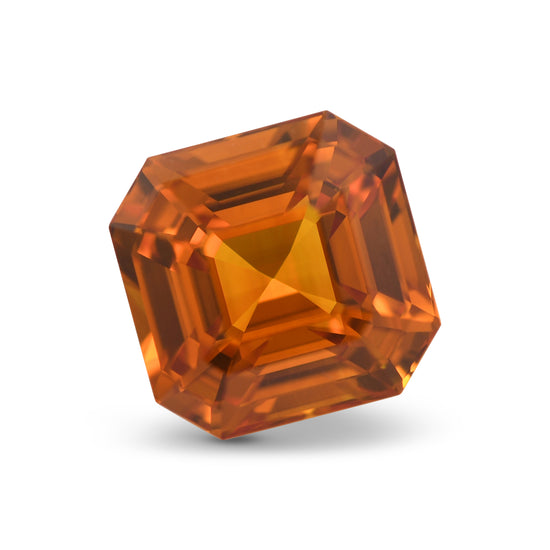 6.54 Carat Orange SRI LANKAN Emerald Sapphire GIA