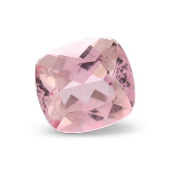 6.68 Carat Pink Cushion Morganite