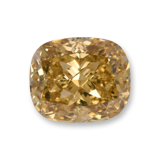 ألماسة وسادة 4.50 قيراط Fancy Deep Brownish Yellow SI2 GIA
