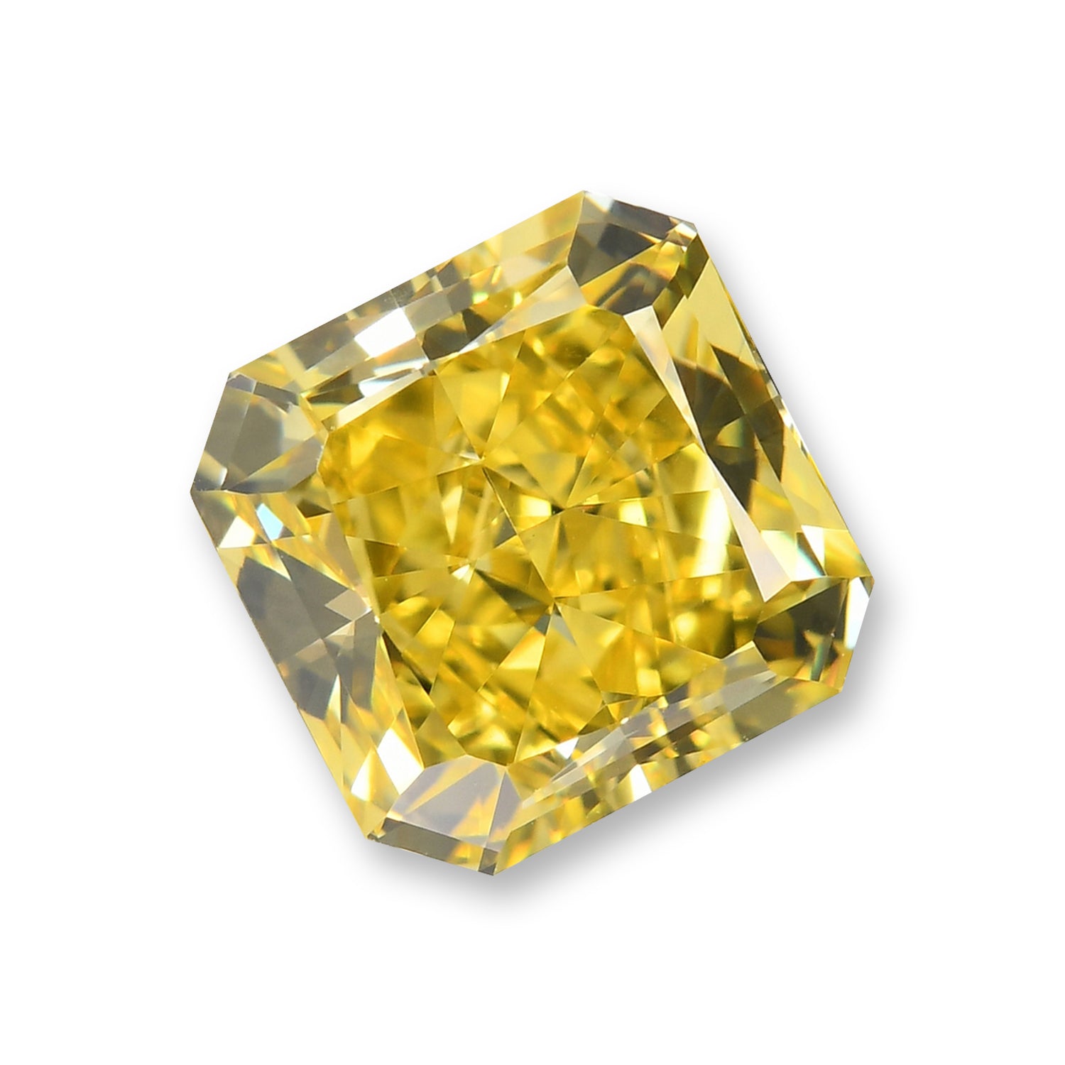 1.44 Carat Fancy Vivid Yellow Radiant Diamond VS1 GIA