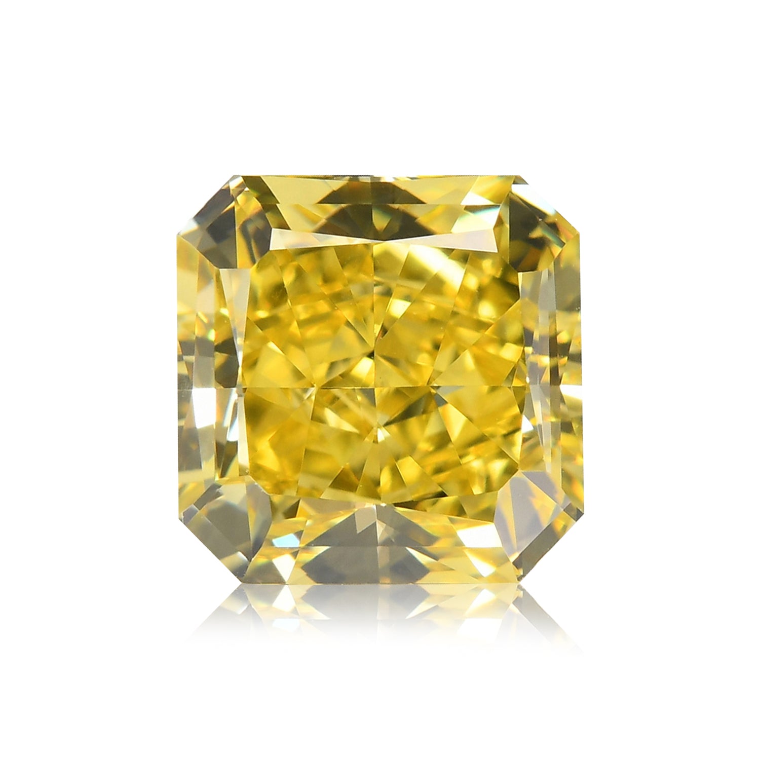 1.44 Carat Fancy Vivid Yellow Radiant Diamond VS1 GIA