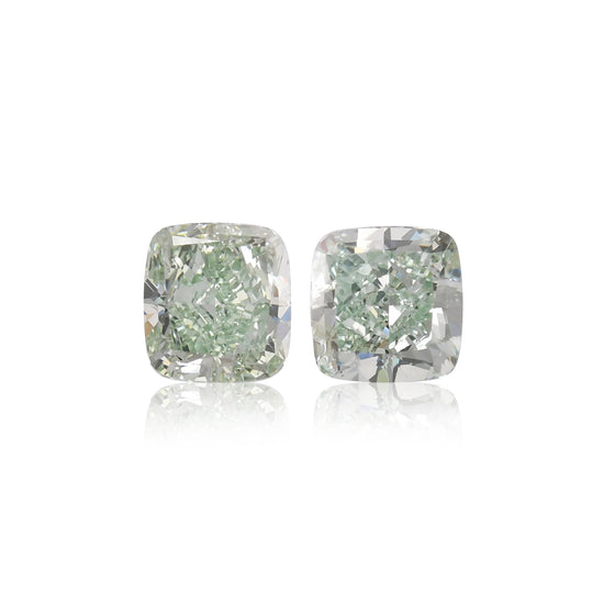 Diamanti con taglio a cuscino verde intenso fantasia da 1,21 carati SI2