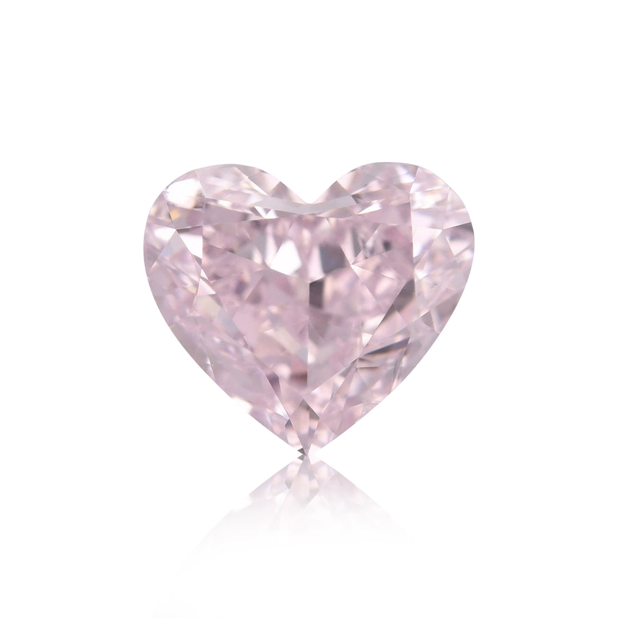 1.00 Carat Fancy Purplish Pink Heart Diamond SI2 GIA