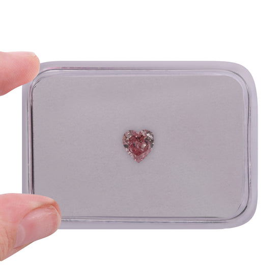 0.21 Carat Fancy Intense Pink HEART Argyle Diamond SI1 GIA