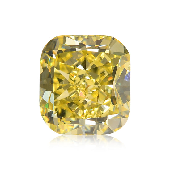 1,20 Karat Fancy Greenish Yellow Cushion Diamant VS1 GIA