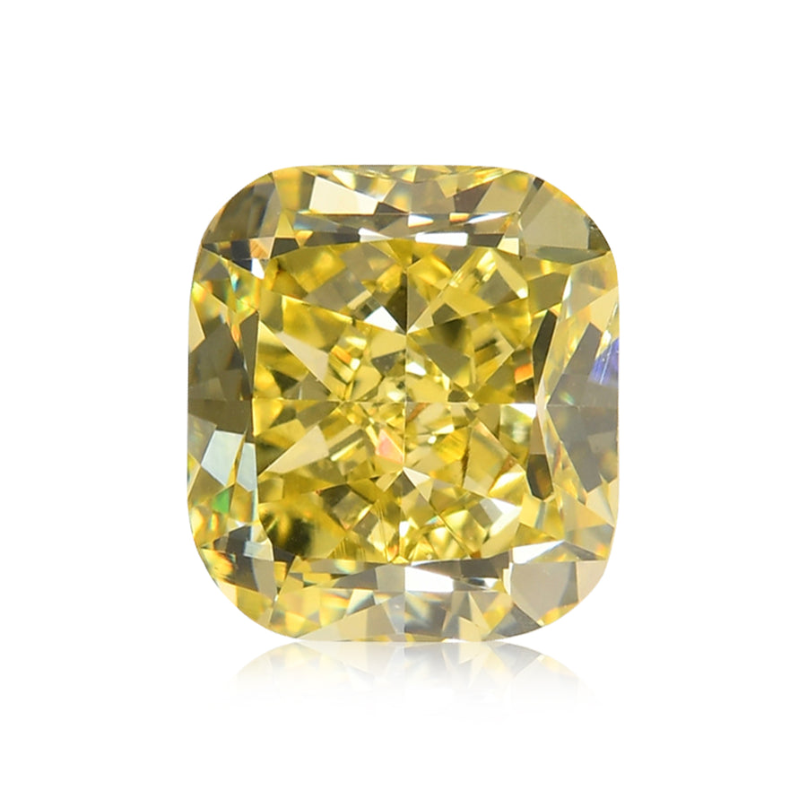 Diamante Cuscino GIA VS1 Giallo Verdastro Fancy 1,20 carati
