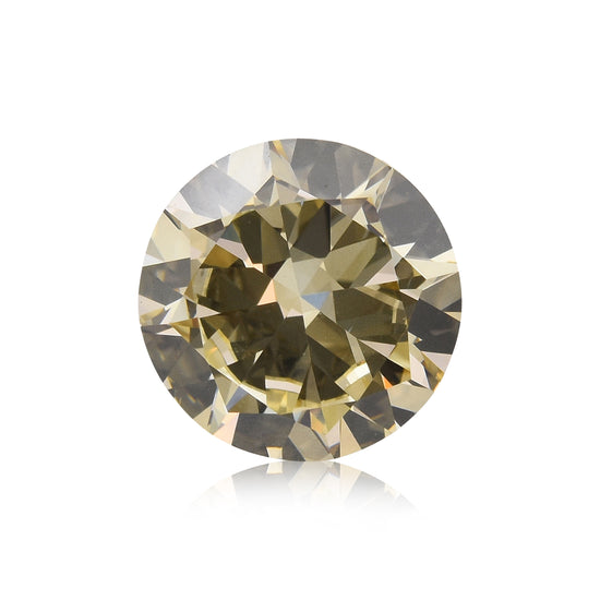 1,52 Karat Fancy Brownish Yellow runder Brillant Diamant VS2 GIA