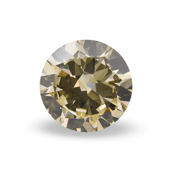 1,52 Karat Fancy Brownish Yellow runder Brillant Diamant VS2 GIA