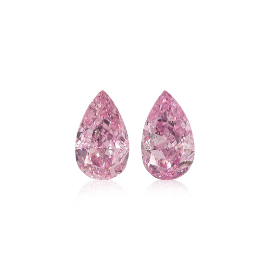 0,18 Karat Fancy Intense Purplish Pink Tropfen-Diamanten (VS)