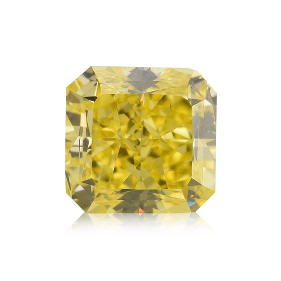 0,85 Karat Fancy Vivid Yellow Radiant Diamant IF GIA