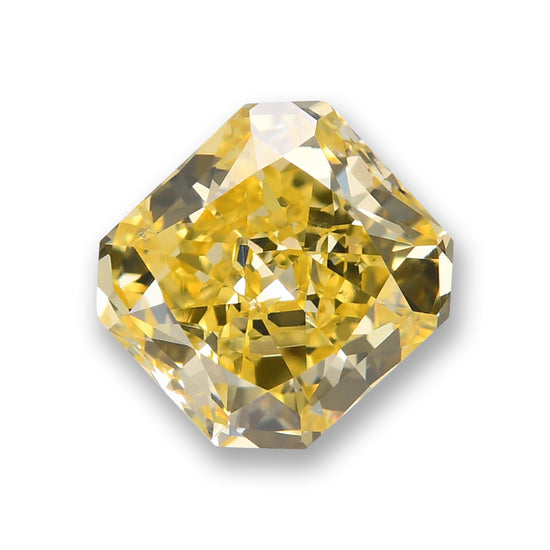 0.75 Carat Fancy Intense Yellow Radiant Diamond SI1 GIA