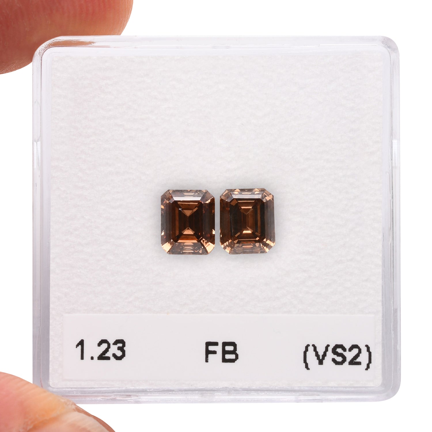 1.23 Carat Fancy Brown Emerald Diamonds (VS2)