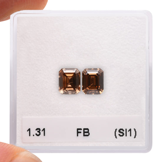 1.31 Carat Fancy Brown Emerald Diamonds (SI1)