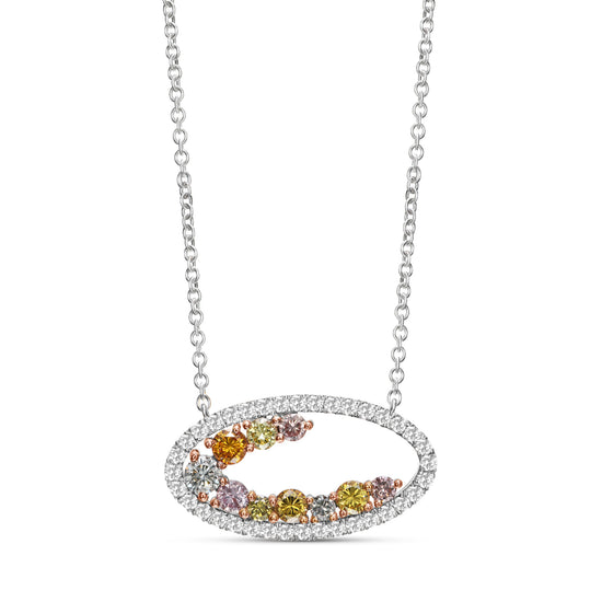 Leibish Inspire Multicolor Diamond Pendant