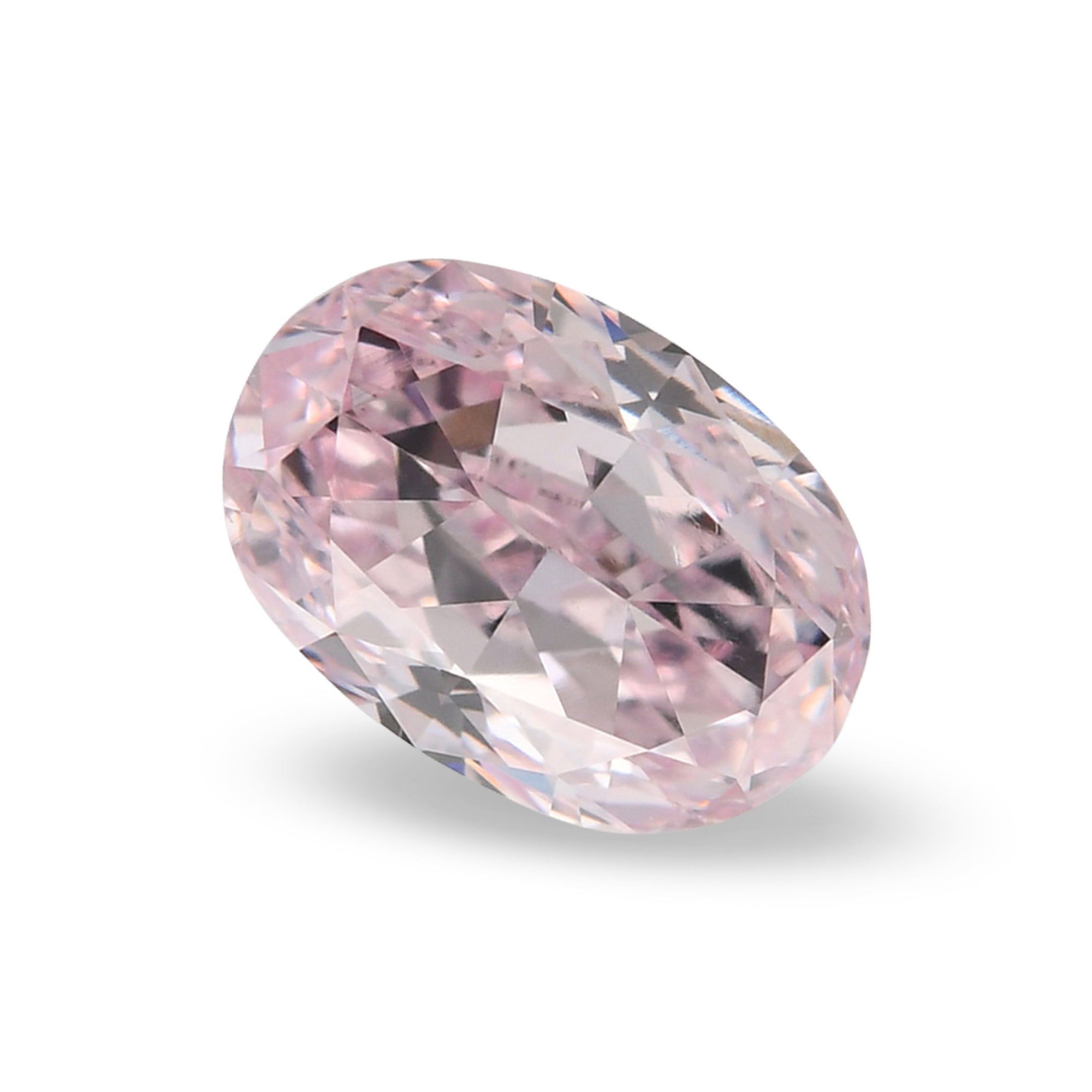 0.56 Carat Fancy Purplish Pink Oval Diamond VS2 GIA | LEIBISH