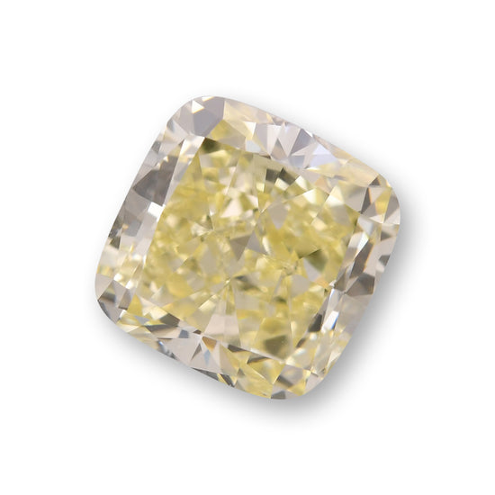 Diamante a Cuscino GIA VVS1 Giallo Tenue Fantasia da 1,62 Carati