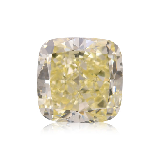 Diamante a Cuscino GIA VVS1 Giallo Tenue Fantasia da 1,62 Carati