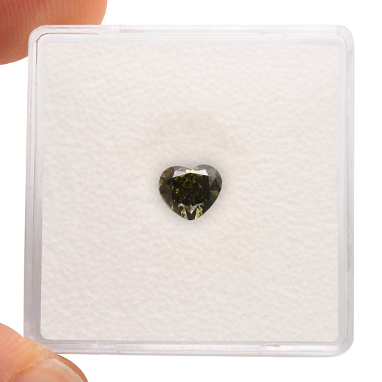 0.60 Carat Chameleon HEART Diamond VS1 GIA
