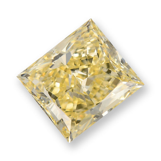 Diamante Principessa Fancy Light Yellow da 1.25 carati (VS1) GIA