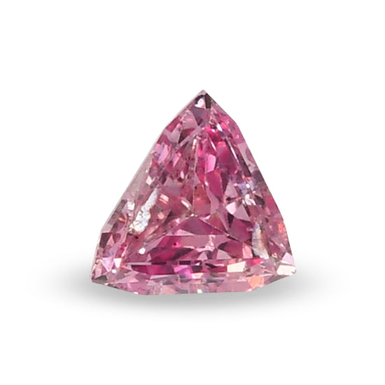 0.06 Carat Fancy Intense Purplish Pink Triangle Diamond (SI2) GIA