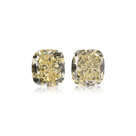 Diamanti Giallo Fancy Taglio Cuscino da 4,43 Carati VS1