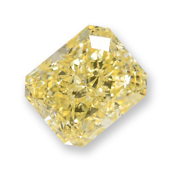 1.00 Carat Fancy Yellow Radiant Diamond SI1 GIA