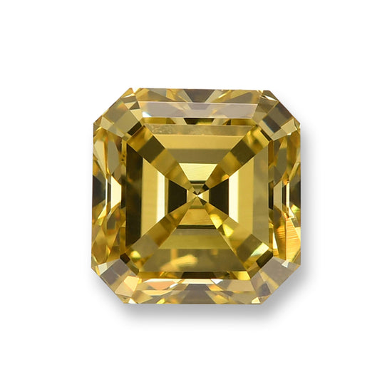 Diamante Asscher GIA Fancy Deep Yellow VVS2 da 1,01 carati