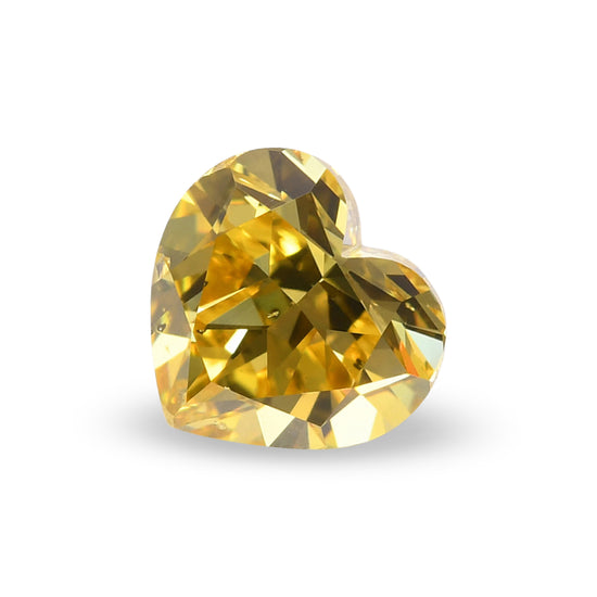 Diamante a Cuore Fancy Vivid Yellow da 1.02 Carati SI1 GIA