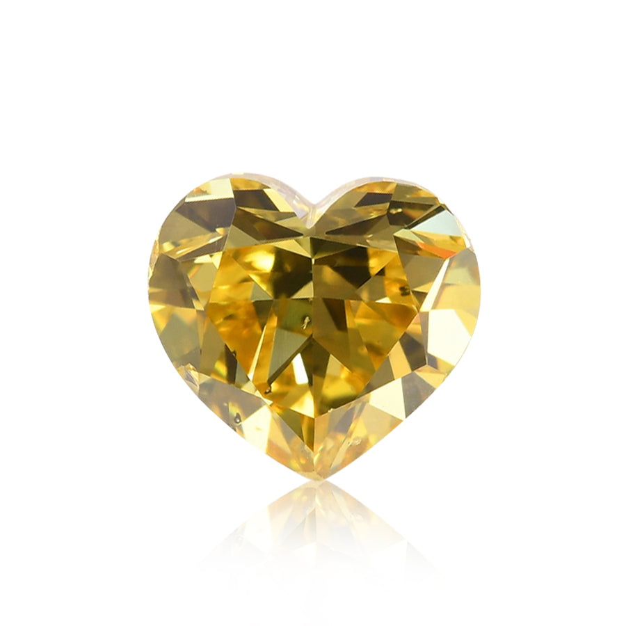 Diamante a Cuore Fancy Vivid Yellow da 1.02 Carati SI1 GIA