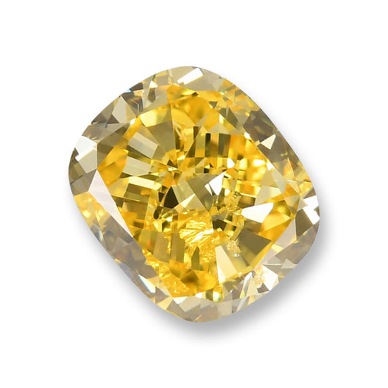 Diamante Giallo Fancy Vivid Taglio Cuscino da 1.02 Carati SI1 GIA